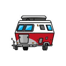 Load image into Gallery viewer, Retro Caravan Touring 2023 Split Screen Metal Enamel Painted Keychain Schlüsselbund Porte-clés
