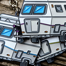 Load image into Gallery viewer, Retro Caravan Troll/Triton (2000-2009) Plimsoll Line Metal Enamel Painted Keychain Schlüsselbund Porte-clés