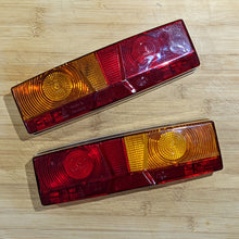 Load image into Gallery viewer, Replacement &quot;HELLA&quot; Style Rear Light Cluster NEW COMPLETE SET (Lenses + Black Housing)
