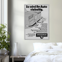 Load image into Gallery viewer, So wird Ihr Auto vielseitig. Westfalia Advertising Poster
