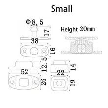 Load image into Gallery viewer, Retro Caravan Aluminium Door Retainer Catch
